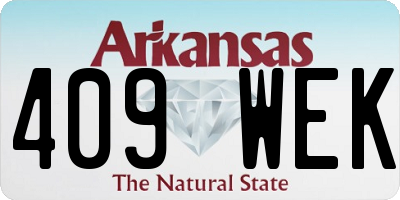 AR license plate 409WEK