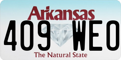 AR license plate 409WEO