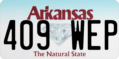AR license plate 409WEP