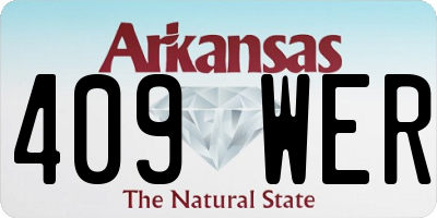 AR license plate 409WER