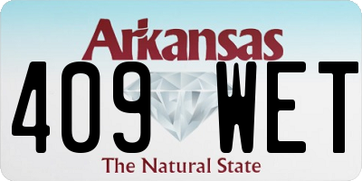 AR license plate 409WET