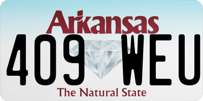 AR license plate 409WEU