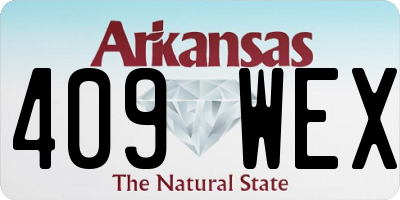 AR license plate 409WEX