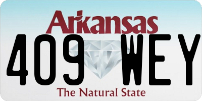 AR license plate 409WEY