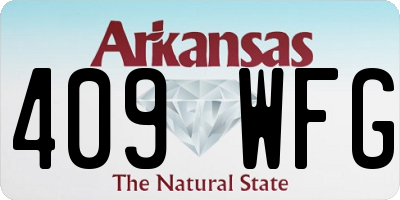 AR license plate 409WFG