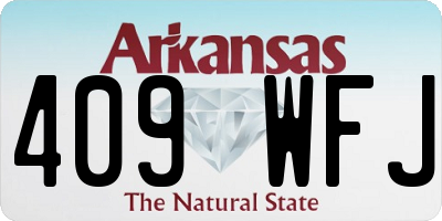 AR license plate 409WFJ