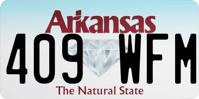 AR license plate 409WFM