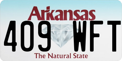 AR license plate 409WFT