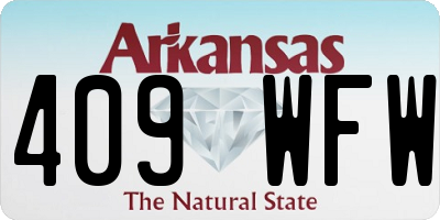 AR license plate 409WFW