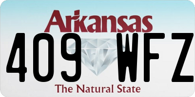 AR license plate 409WFZ