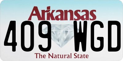 AR license plate 409WGD