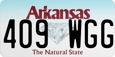 AR license plate 409WGG