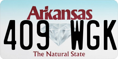 AR license plate 409WGK