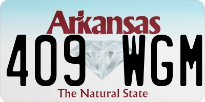 AR license plate 409WGM