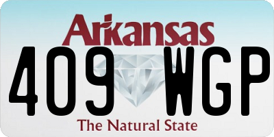 AR license plate 409WGP