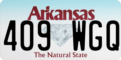 AR license plate 409WGQ
