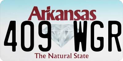 AR license plate 409WGR