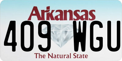 AR license plate 409WGU