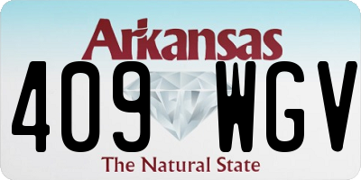AR license plate 409WGV