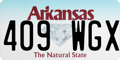 AR license plate 409WGX