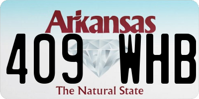 AR license plate 409WHB