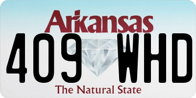 AR license plate 409WHD