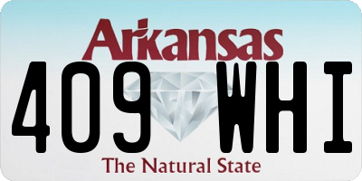 AR license plate 409WHI