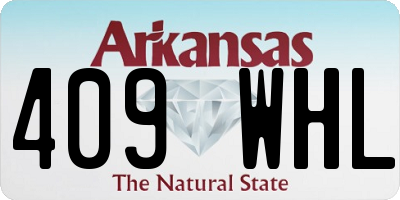AR license plate 409WHL