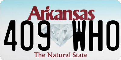 AR license plate 409WHO