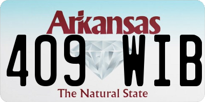 AR license plate 409WIB