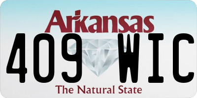 AR license plate 409WIC