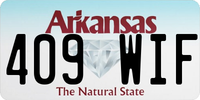 AR license plate 409WIF