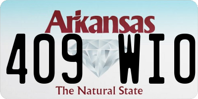 AR license plate 409WIO