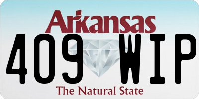 AR license plate 409WIP