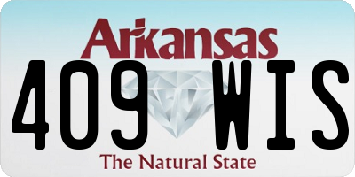 AR license plate 409WIS
