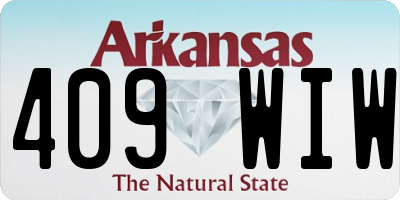 AR license plate 409WIW
