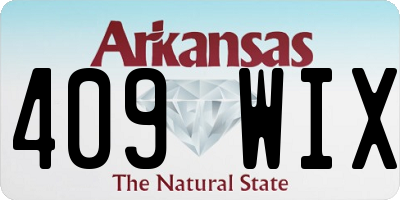 AR license plate 409WIX