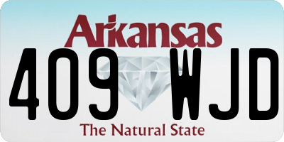 AR license plate 409WJD
