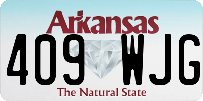AR license plate 409WJG