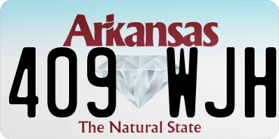 AR license plate 409WJH