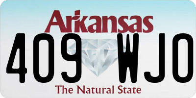 AR license plate 409WJO