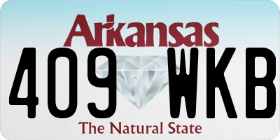 AR license plate 409WKB