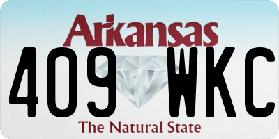 AR license plate 409WKC