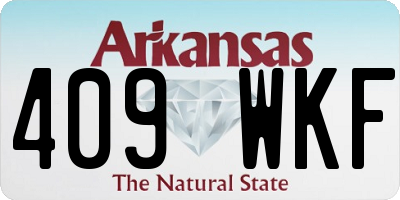 AR license plate 409WKF