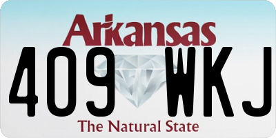 AR license plate 409WKJ