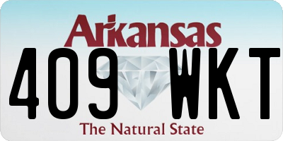 AR license plate 409WKT
