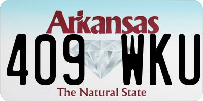 AR license plate 409WKU