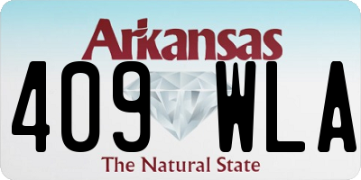 AR license plate 409WLA