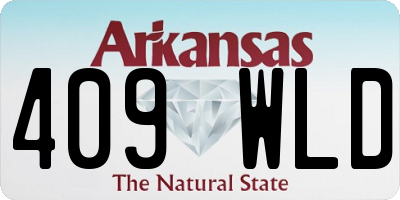 AR license plate 409WLD