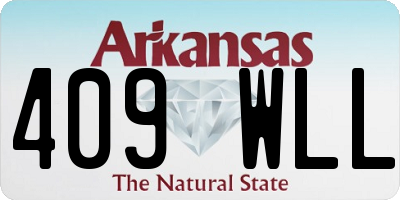 AR license plate 409WLL